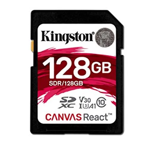 Kingston SDR/128GB Schede SD, Nero