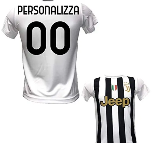 DND DI D'ANDOLFO CIRO Maglia Calcio bianconera Personalizzabile Replica Autorizzata 2020-2...