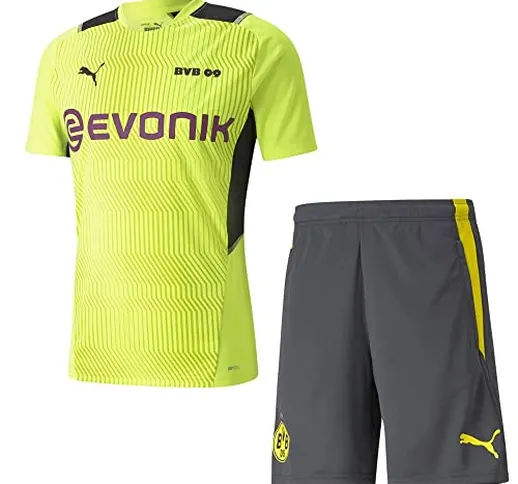 PUMA BVB Borussia Dortmund - Set da allenamento 21/22 Safety giallo scuro per bambini