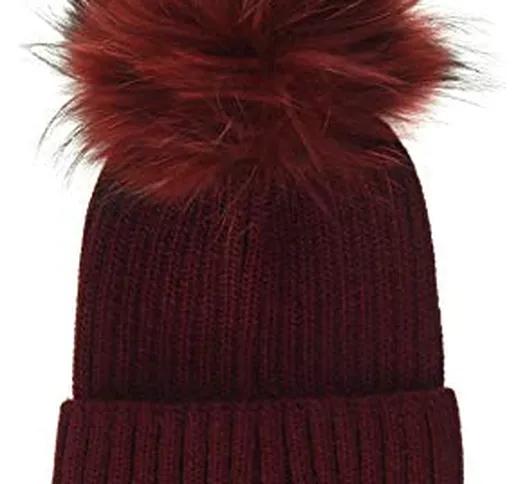 RefrigiWear Snow Flake Hat Berretto, Rosso (Bordeaux C01303), One Size (Taglia Produttore:...