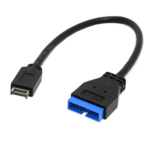 Chenyang - Cavo di prolunga da header USB 3.1 a header USB 3.0, 20 pin, per scheda madre A...