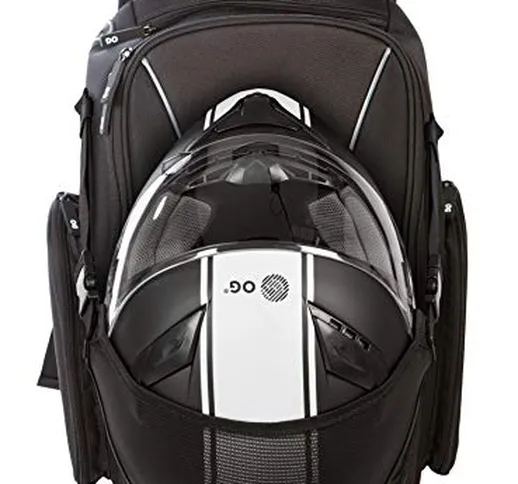 OG Original Zaino Moto GO Nero Impermeabile 20L, Borsa Porta-Casco Moto, Cinghia per Casco...