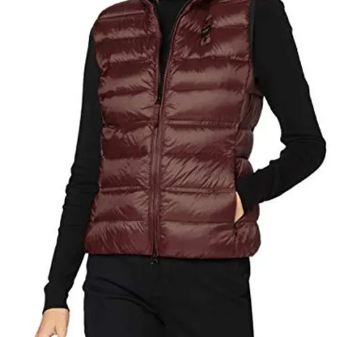 Blauer SMANICATI Imbottito Piuma 90/10 Piumino a Gilet, 594 Marron Glace', XL Donna