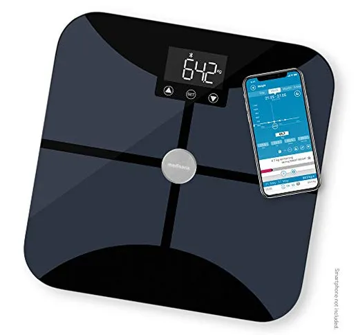 Medisana BS 652 Connect Bilancia Pesa Persona Digitale con W-Lan o Bluetooth fino a 180 kg...