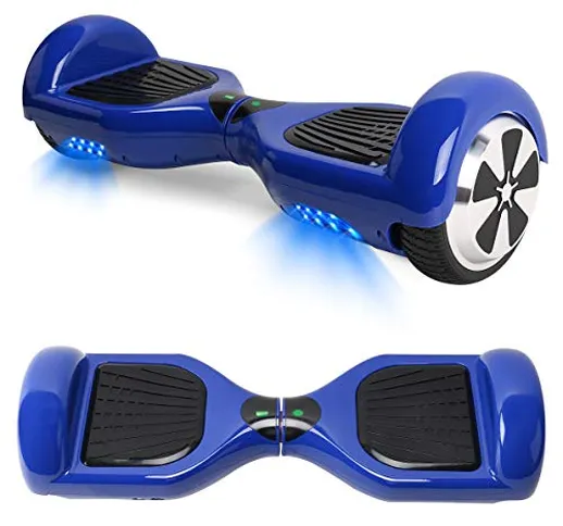 TOEU Hoverboard Scooter Elettrico Autobilanciato, con Bluetooth e Luci LED, Ruote 6,5 Poll...