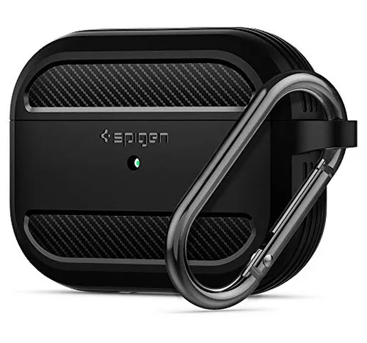 Spigen Rugged Armor Progettato per Apple AirPods Pro Custodia (2019)-Nero Opaco