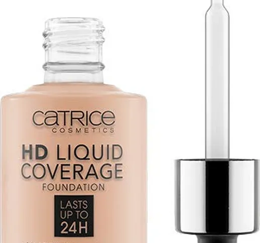 CATRICE Make-up, Fondotinta Liquido, Hd Liquid Coverage, Colore Caldo 20, 1 X 150 G, Beige...