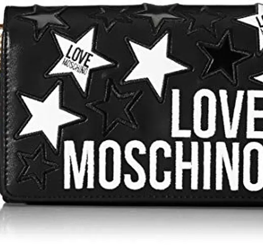 Love Moschino Jc4092pp1a, Borsa a Mano Donna, Nero (Nero), 6x14x23 cm (W x H x L)