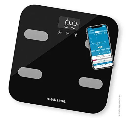 Medisana BS 602 Connect Bilancia Pesa Persona Digitale con W-Lan o Bluetooth fino a 180 kg...