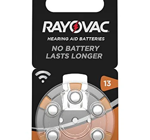 Rayovac - 60 batterie Acoustic Special misura 13 per apparecchi acustici, Pr48, 1,45 V, 10...