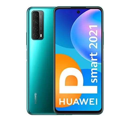 HUAWEI P smart 2021 - Smartphone 128GB, 4GB RAM, Dual Sim, Crush Green