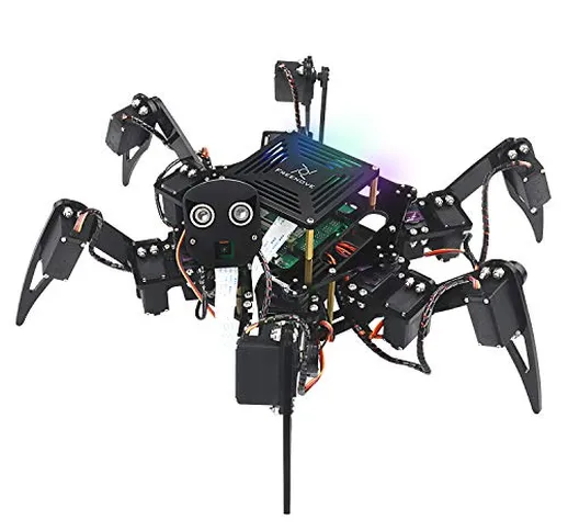 Freenove Big Hexapod Robot Kit for Raspberry Pi 4 B 3 B+ B A+, Walking, Self Balancing, Li...