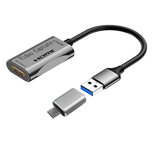 Amtrak Scheda di registrazione, da HDMI a USB 3.0, 1080p, trasmissione e registrazione vid...