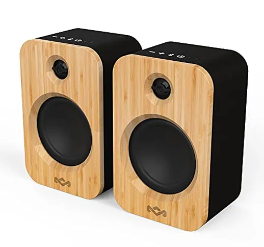 House of Marley Get Together Duo, Casse Altoparlanti Bluetooth Wireless Realizzate in Modo...