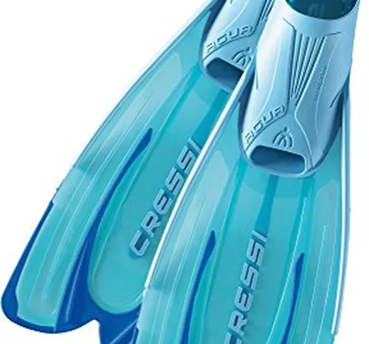 Cressi Agua, Pinne Self Adjusting per Immersioni, Snorkeling e Nuoto Unisex Adulto, Acquam...