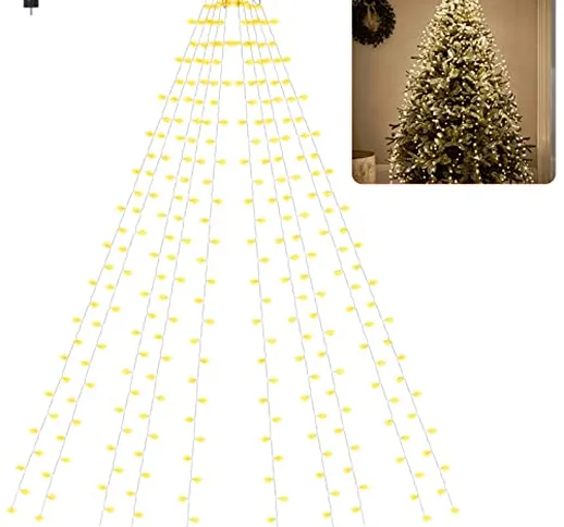 Luci a LED per Albero di Natale Interno e Esterno 10x2,8 , 280LEDs Lucine LED Albero di Na...