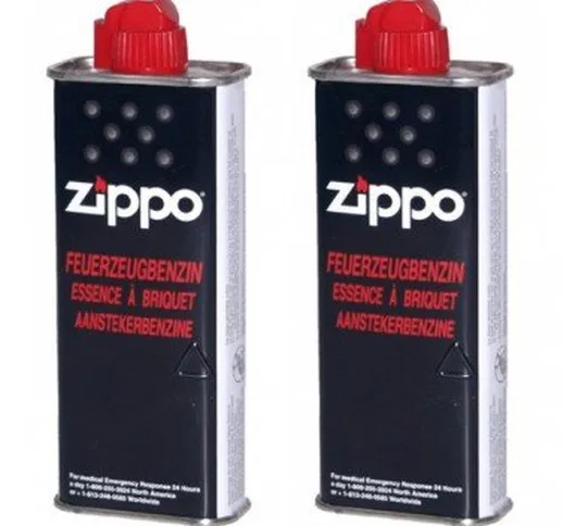 2 ricariche Originali per accendino Zippo, 125 ml