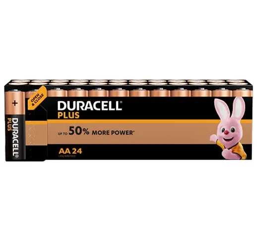 Duracell Batterie AA, confezione da 24
