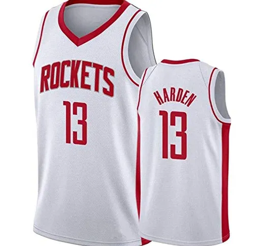 ZZH NBA Houston Rockets-#13, James Harden Summer Sports NBA Jersey Divise, Basket per Adul...