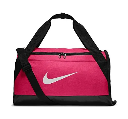 Nike Nk Brsla S Duff Borsa sportiva da allenamento Unisex adulto, Rosa (Rush Pink/ Black),...