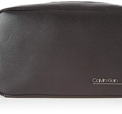 Calvin Klein Ck Bombe' Washbag - Organizer borsa Uomo, Nero (Blackwhite Black), 1x1x1 cm (...