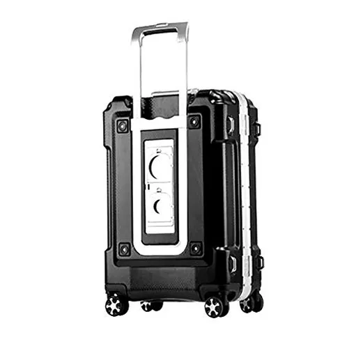 NZNDONE Valigia Trolley Porta valigie Telaio in Alluminio Valigia Trolley Porta Ruote Univ...