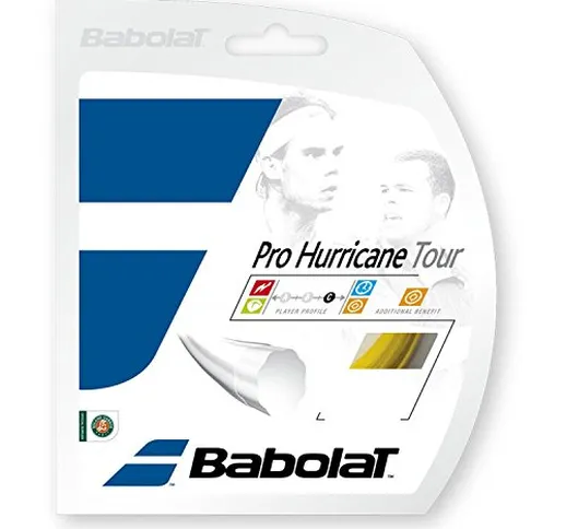 Babolat PRO Hurricane Tour 12M, Corde Unisex – Adulto, Giallo, 120