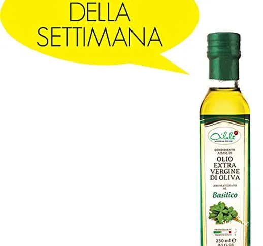 Olio extra vergine di oliva Aromatizzato al Basilico - 250 ml