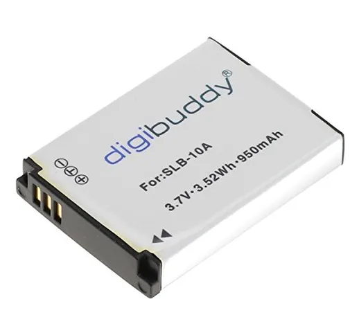digibuddy 8005997 - Batteria agli ioni di litio per Samsung SLB-10A / JVC BN-VH105, colore...
