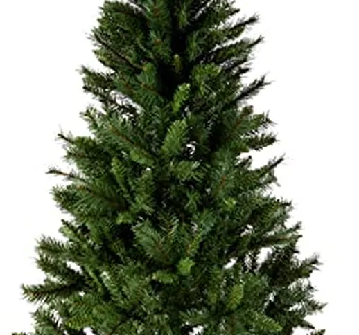 Amazon Basics - Albero di Natale artificiale, 518 estremità di rami con supporto di metall...