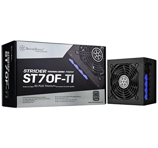 SilverStone SST-ST70F-TI - Alimentatore Strider serie Titanium, 700W 80 Plus Titanium ATX,...