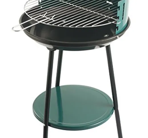 Galileo Casa 2145380 Barbecue, Tondo, Verde, Acciaio, 42 cm