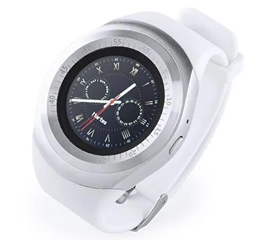 BigBuy Tech 145788 Smartwatch 1.22" LCD USB Bluetooth, colore: bianco