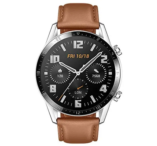 HUAWEI Watch GT 2 Smartwatch 46 mm, Durata Batteria fino a 2 Settimane, GPS, 15 Modalità d...