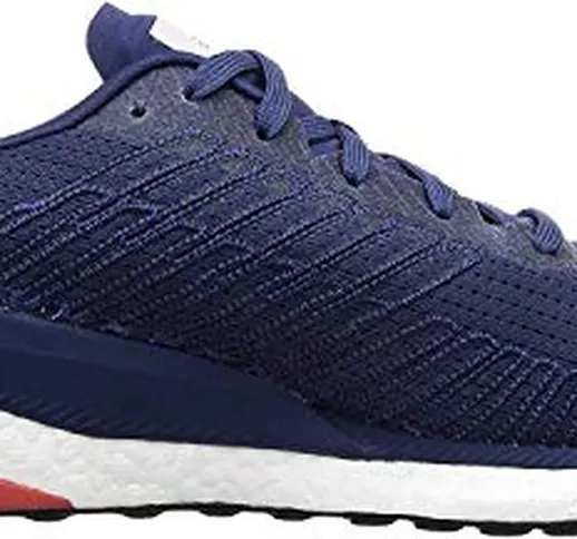 adidas Boost 19 M, Scarpe da Corsa Uomo, Tech Indigo/Dash Grey/Solar Red, 40 EU