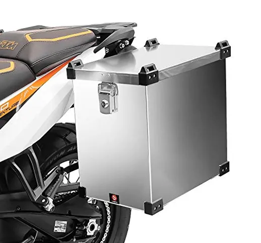 Valigia laterale in alluminio per moto per Honda Crossrunner, Crosstourer Bagtecs Namib 40...