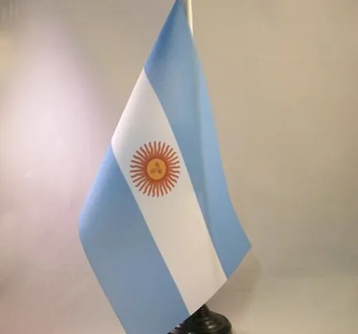 AZ FLAG Bandiera da Tavolo Argentina 21x14cm - Piccola BANDIERINA Argentina 14 x 21 cm