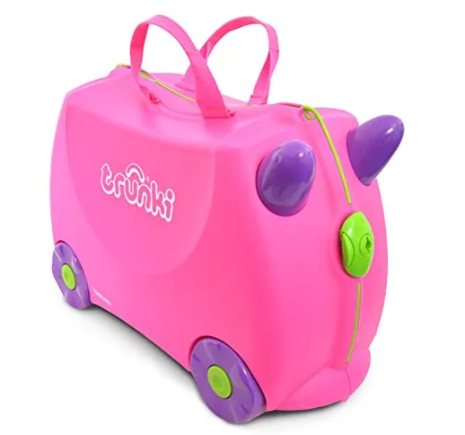 Trunki Valigia Cavalcabile & Trolley da Viaggio Per Bambina: Trixie (Rosa)