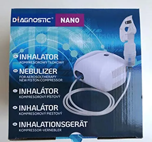 Diagnostic Nano Aerosol a Pistone Inalatore con Nebulizzatore per Adulti e Bambini