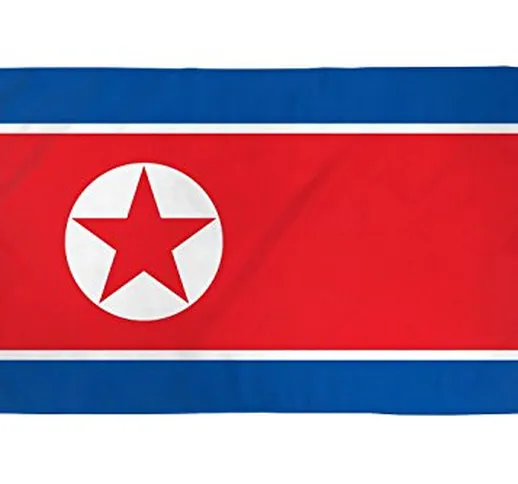 AZ FLAG Bandiera Corea del Nord 90x60cm - Bandiera NORDCOREANA 60 x 90 cm