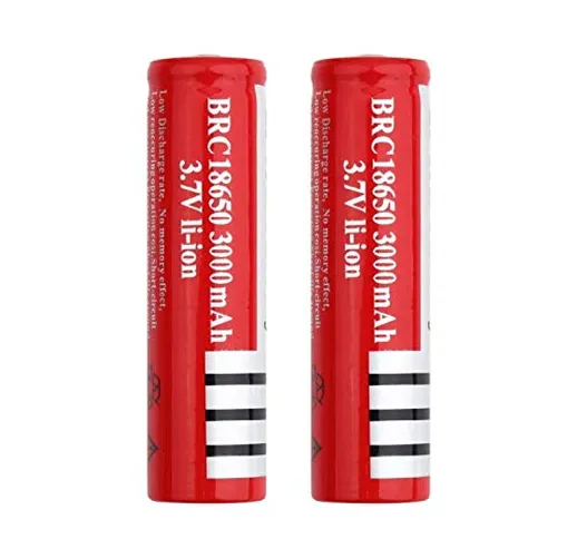 CNMMGL Batterie al Litio 3.7v 18650 3000mah agli Ioni di Litio, Batteria Ricaricabile Util...