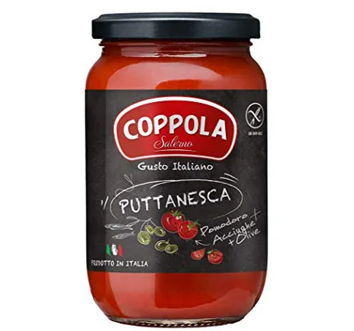 Coppola Sugo Puttanesca, Sugo Pronto con Olive, capperi e acciughe – Senza zuccheri aggiun...