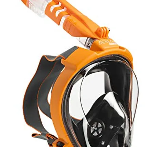 OCEAN REEF - Aria QR+ Maschera Snorkeling Integrale a Rilascio Rapido con Boccaglio - Visi...