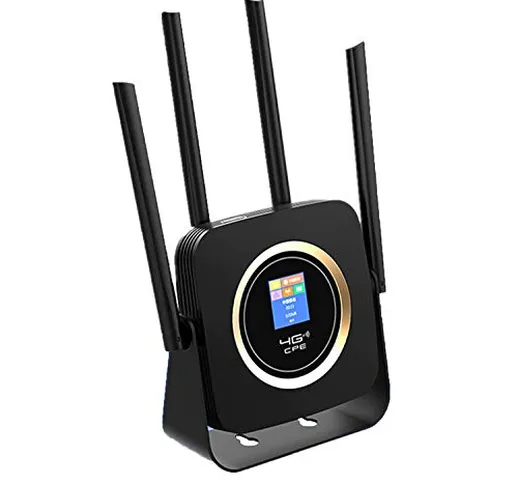 KuWFi Router 4G portatile， LTE WiFi Router 4G con batteria 3000Mah scheda SIM LTE/FDD rou...