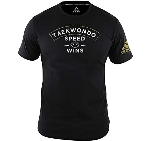 adidas T-Shirt Taekwondo Community Schwarz-XL