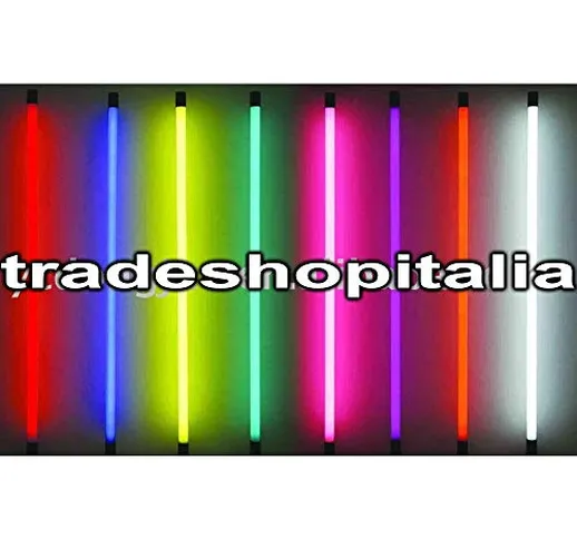 TradeShopOISEART - Tubo Neon LED COLORATO T8 60/120/150 CM 9W/18W22W Verde Rosso Blu Senza...