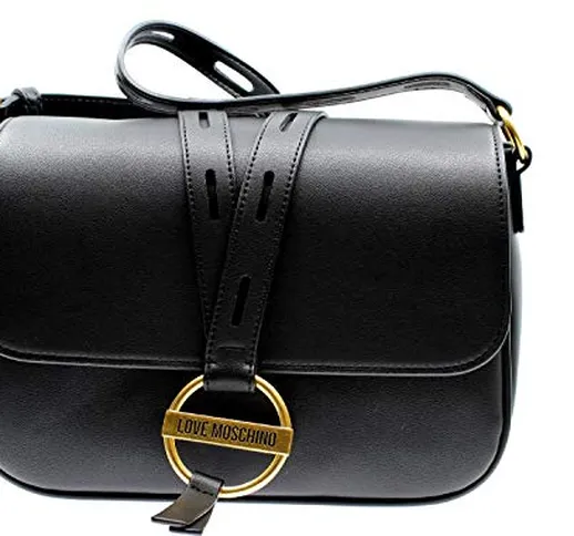 Love Moschino PU, Borsa da Donna, Nero, Normale