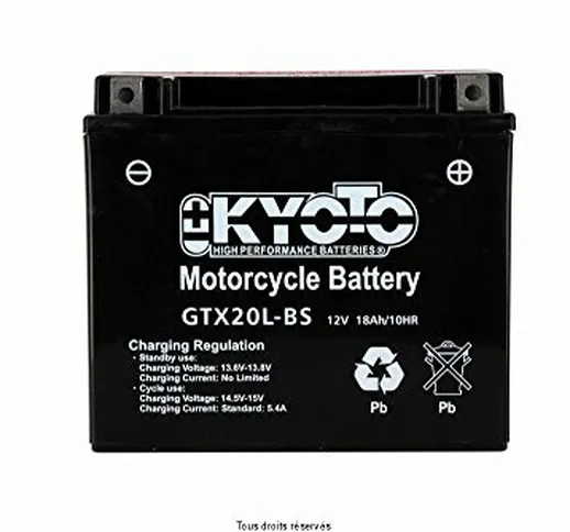 BATTERIA KYOTO HARLEY DAVIDSON FXD 1580 SERIES DYNA 2008-2009 (YTX20L-BS)