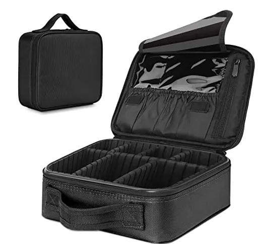 Luxspire Borsa Cosmetica, Borsetto Cosmetico Portatile Professionale per Trucco per Viaggi...