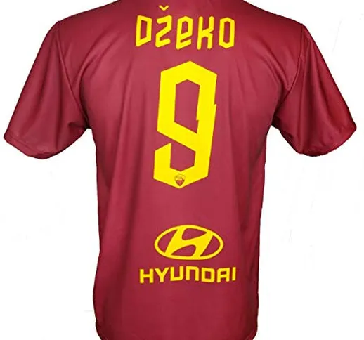 Maglia Dzeko Roma 2020 Ufficiale 2019 AS Roma Adulto Bambino Edin 9 (12 Anni)